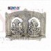 OkaeYa Silver Finish Laxmi Ganesh God Idol Oxidized Silver Finish With Beautiful Velvet Box